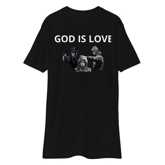 DeAndre Ivory Christian unisex God is love stop gun violence tee shirt